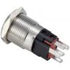 TRU COMPONENTS TC-12647400 tlačítkový spínač 250 V/AC 3 A 1x vyp/(zap) IP65 červená s aretací nerezová ocel 1 ks