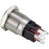 TRU COMPONENTS TC-12647416 tlačítkový spínač 250 V/AC 3 A 1x vyp/(zap) IP65 červená s aretací nerezová ocel 1 ks