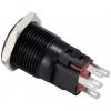 TRU COMPONENTS TC-12647452 tlačítkový spínač 250 V/AC 3 A 1x vyp/(zap) IP65 modrá s aretací Eloxovaný hliník 1 ks