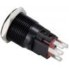 TRU COMPONENTS TC-12647444 tlačítko 250 V/AC 3 A 1x vyp/(zap) IP65 zelená bez aretace Eloxovaný hliník 1 ks