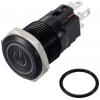 TRU COMPONENTS TC-12647440 tlačítko 250 V/AC 3 A 1x vyp/(zap) IP65 červená bez aretace Eloxovaný hliník 1 ks