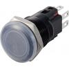 TRU COMPONENTS TC-12647472 Těsnicí krytka Vhodné pro 16 mm tlačítkový spínač s plochou kulatou hlavouTento text byl přeložen strojově. IP67 1 ks