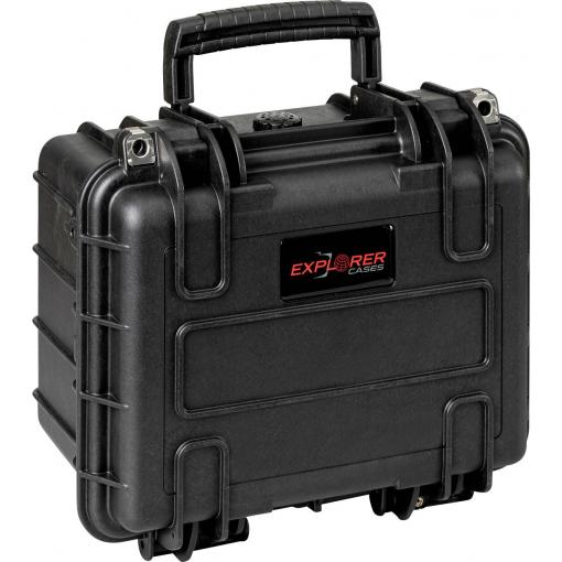 Explorer Cases 2717HL.B black with pick & pluck foam outdoorový kufřík, (š x v x h) 28 x 20 x 17 cm, černá, 2717HL.B