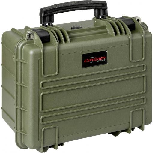 Explorer Cases 3823HL.G E green empty outdoorový kufřík, (š x v x h) 38 x 27 x 23 cm, olivově zelená , 3823HL.G E