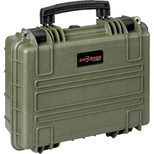 Explorer Cases 3815HL.G green with pick & pluck foam outdoorový kufřík, (š x v x h) 38 x 27 x 16 cm, olivově zelená , 3815HL.G