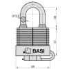 Basi 6150-5000 visací zámek 59 mm zámky s různými klíči černá na klíč