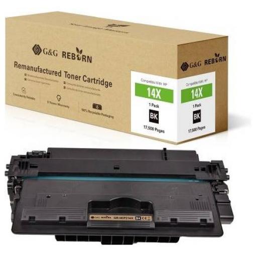 G&G Toner náhradní HP 14X kompatibilní černá 17500 Seiten Reborn remanufactured 21230