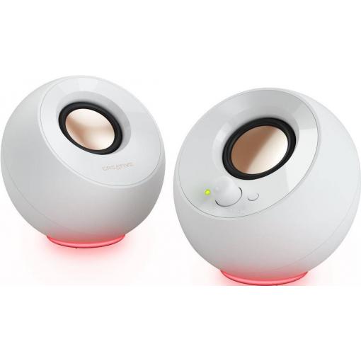 Creative Pebble RGB 2.0 PC reproduktory kabelový 4.4 W bílá