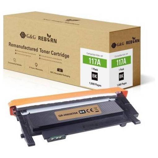 G&G Toner náhradní HP 117A kompatibilní černá 1000 Seiten Reborn remanufactured 21277