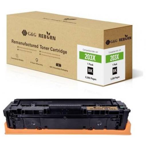 G&G Toner náhradní HP 203X kompatibilní černá 3200 Seiten Reborn remanufactured 21265