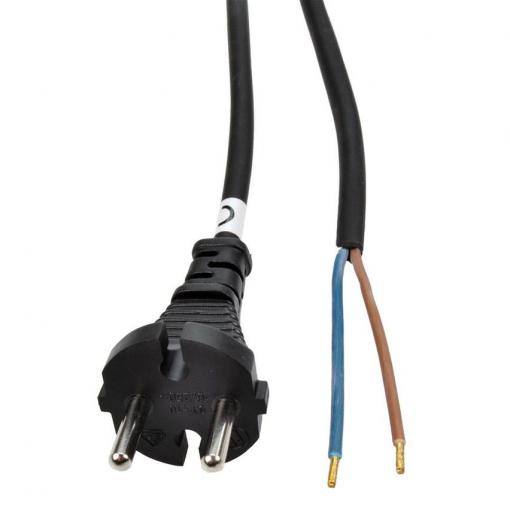 Solight flexo šňůra, 10m, 2 x 1.5mm2, gumová H05RR-F2, černá - PF60