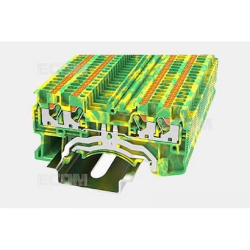 Svorka na DIN lištu DS1.5-QU-PE-01P-1C, žlutá