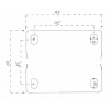 VOZÍK 60x60 nosný vozík pro samonosné brány pro c profil CM 60x60mm VO60