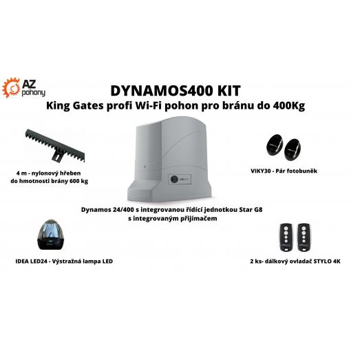 Dynamos400 Kit - King Gates profi Wi-Fi pohon pro bránu do 400 kg