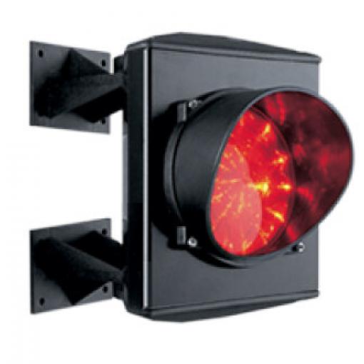 ASF25L1R - LED jednokomorový semafor kovový - červený 24 V