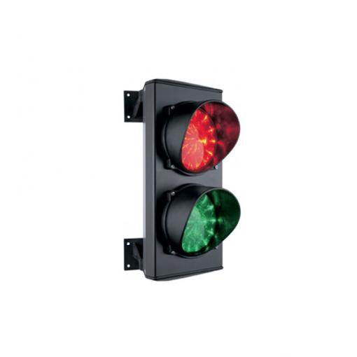 ASF25L2RV - LED dvoukomorový semafor kovový 24 V