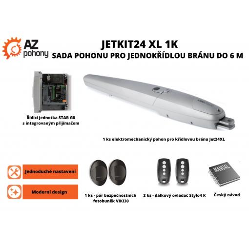 JetKit24 XL 1K - sada pohonu pro jednokřídlou bránu do 6 m