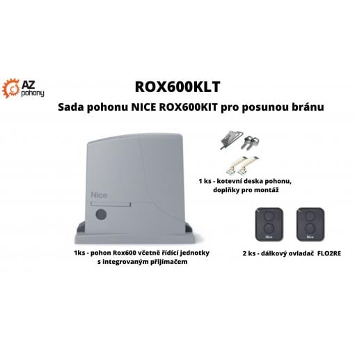 ROX600KLT - sada pohonu Nice ROX600Kit pro posuvnou bránu