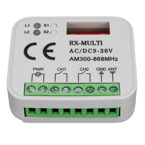 RX Multi integrační přijímač pro ovladače Nice, NiceHome, Mhouse, Moovo.. (receiver) pro 433 a 868 MHz