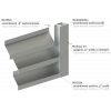 Z-profil lamela L-2000 mm, 20x40x20x1,5 mm, zinkovaný plech, použití pro plotovou výplň, možnost použít s KU35Zn na jekl 35 a 40 mm a s bránovým speciálem KJL70x34x55x2 cena za 2 m kus