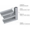 Z-profil-lamela L-4000mm, 23x40x20x1,5mm s vyztuženou hranou 10mm, zinkovaný plech, použití pro plotovou výplň v kombinaci s KU35Zn a profilem 35, 40mm nebe speciálem KJL70x34x55x2, cena za 4m kus
