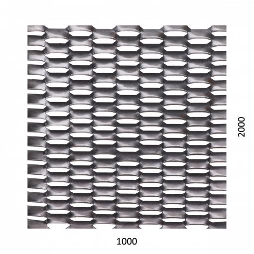 tahokov Fe šestihranné oko: 47x13mm, můstek: 5mm (1000x2000x3mm)