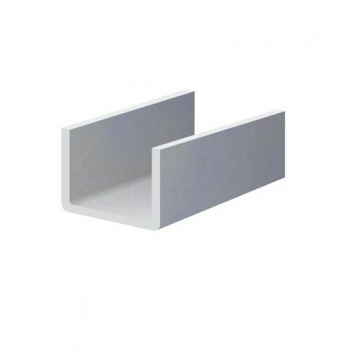 U-profil L = 2000 mm, 20 x 33 x 20 x 1,5 mm, zinkovaný plech, použití pro lamelu KLZ30Zn, cena za 2 metrový kus