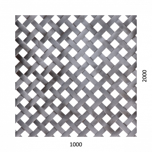 Děrovaný plech - tkanina Fe, díra: 10x10 mm, rozteč: 18 mm (2000x1000x1,0 mm)