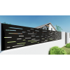 Designová kovová výplň, laserem vypálený vzor 8212, rozměr 1000x2000x2,0 mm, výška výpalku 34 mm, bez povrchové úpravy