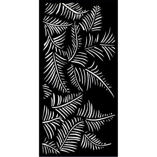 Designová kovová výplň, laserem vypálený vzor 9007, rozměr 1000x2000x2,0mm, bez povrchové úpravy
