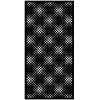 Designová kovová výplň, laserem vypálený vzor 9009, rozměr 1000x2000x2,0mm, bez povrchové úpravy