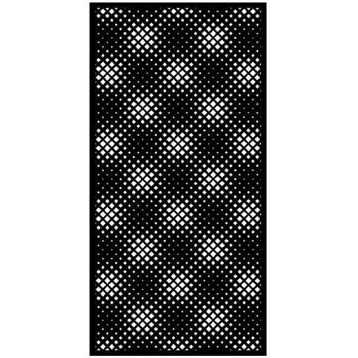 Designová kovová výplň, laserem vypálený vzor 9009, rozměr 1000x2000x2,0mm, bez povrchové úpravy