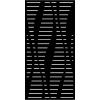 Designová kovová výplň, laserem vypálený vzor 9341, rozměr 1000x2000x2,0mm, bez povrchové úpravy