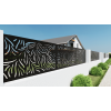Designová kovová výplň, laserem vypálený vzor 1393, rozměr 1000x2000x2,5mm, bez povrchové úpravy