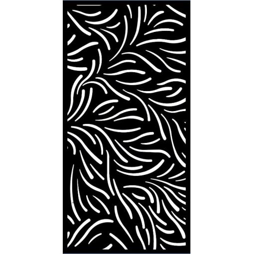 Designová kovová výplň, laserem vypálený vzor 1393, rozměr 1000x2000x2,5mm, bez povrchové úpravy