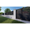 Designová kovová výplň, laserem vypálený vzor 9010, rozměr 1000x2000x2,5 mm, bez povrchové úpravy