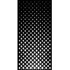 Designová kovová výplň, laserem vypálený vzor 9010, rozměr 1000x2000x2,5 mm, bez povrchové úpravy