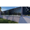 Designová kovová výplň, laserem vypálený vzor 9010, rozměr 1000x2000x2,5 mm, bez povrchové úpravy