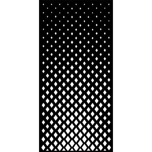Designová kovová výplň, laserem vypálený vzor 9010, rozměr 1000x2000x2,5 mm, bez povrchové úpravy
