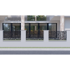 Designová kovová výplň, laserem vypálený vzor 1020, rozměr 1000x2000x3,0 mm, bez povrchové úpravy
