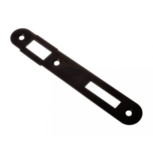 Doraz pro branku pro úzký zámek, pro rozteč 90 mm, černá barva, pravý i levý