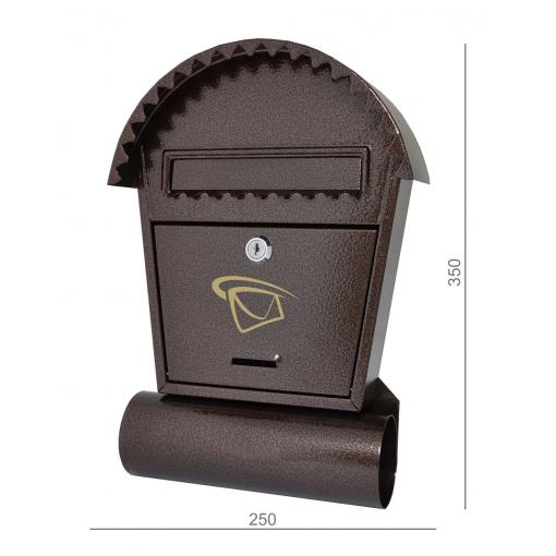 Poštovní schránka H 250 x L 330 x W 50 mm