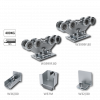 Set pro samonosný systém 80 x 80 x 5 mm, bez profilu, (2x W3999F.80, 1x W37M, 1x W36/80, 1x W32/80)