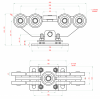 Set pro samonosný systém 80 x 80 x 5 mm, bez profilu, (2x W3999F.80, 1x W37M, 1x W36/80, 1x W32/80)