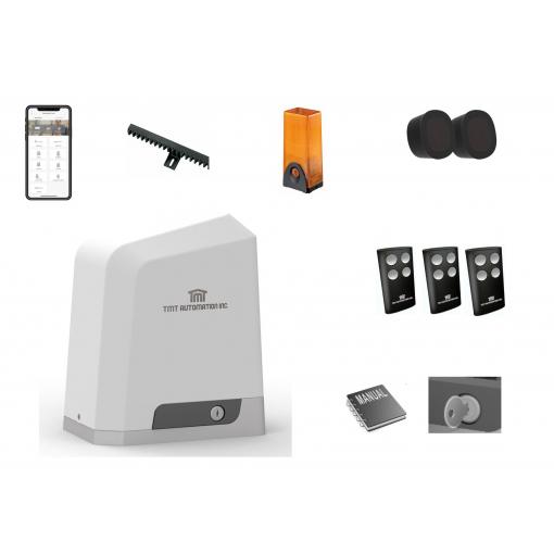Boxer500Kit plná sada - Wi-Fi IoT pohon posuvné brány do 500 kg