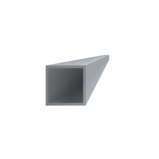 Hliníkový jekl 30x30x2 mm, délka 6000 mm, materiál EN AW-6060 T66, přírodní hliník bez povrchové úpravy, cena za kus