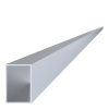Hliníkový jekl 60x40x2 mm, délka 6000 mm, materiál EN AW-6060 T66, přírodní hliník bez povrchové úpravy, cena za kus