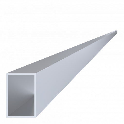 Hliníkový jekl 60x40x2 mm, délka 6000 mm, materiál EN AW-6060 T66, přírodní hliník bez povrchové úpravy, cena za kus