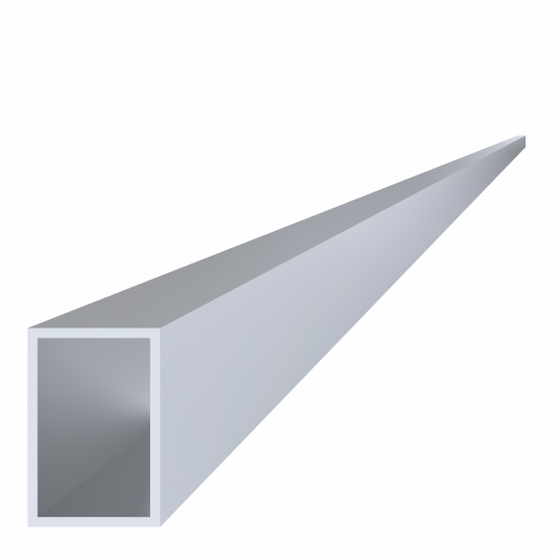 Hliníkový jekl, 60x40x3 mm, délka 6000 mm, materiál EN AW-6060 T66, přírodní hliník bez povrchové úpravy, cena za kus