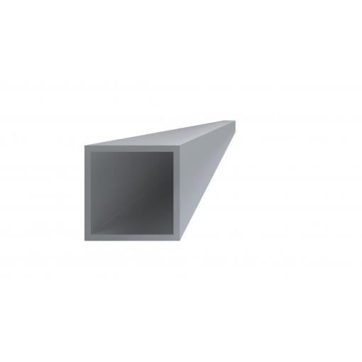 Hliníkový jekl 60x60x3 mm, délka 6000 mm, materiál EN AW-6060 T66, přírodní hliník bez povrchové úpravy, cena za kus